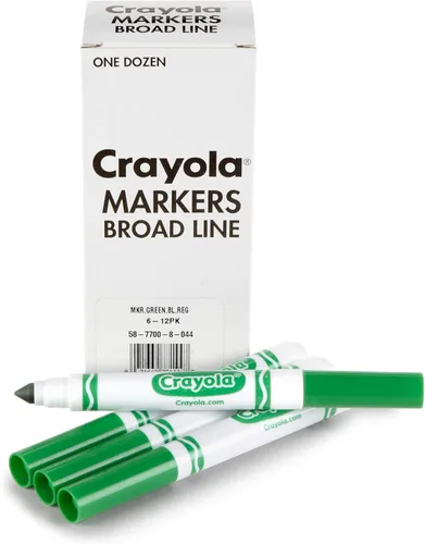 Miniatura 11 de Crayola Marcadores de línea ancha - Amarillo (12 uds), marcadores para niños, suministros escolares a granel para aulas y profesores
