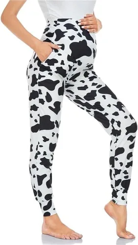 Miniatura 4 de Pantalones casuales de maternidad para mujer, elásticos, cómodos