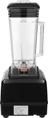 Miniatura 4 de Licuadora comercial resistente del batido de 2L 2000W, negro, velocidades múltiples, autolimpiante