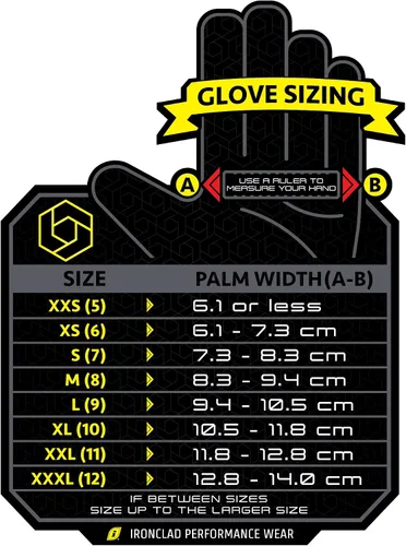 Miniatura 7 de Ironclad Guantes de juego, cobertura de medio dedo, ajuste de precisión, agarre de silicona de rendimiento, construcción que absorbe la humedad, 1