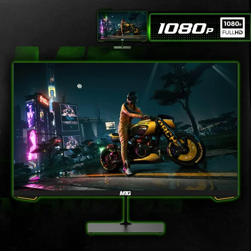Miniatura 8 de MTG - Monitor curvo de 27 pulgadas, pantalla Full HD 1080P sin marco, audio HDMI DP USB, desenfoque de bajo movimiento, montaje VESA, combo
