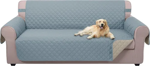 Miniatura 64 de U-NICE HOME Funda de sofá reversible para perros con correas elásticas, resistente al agua, protector de muebles para mascotas, funda de sofá