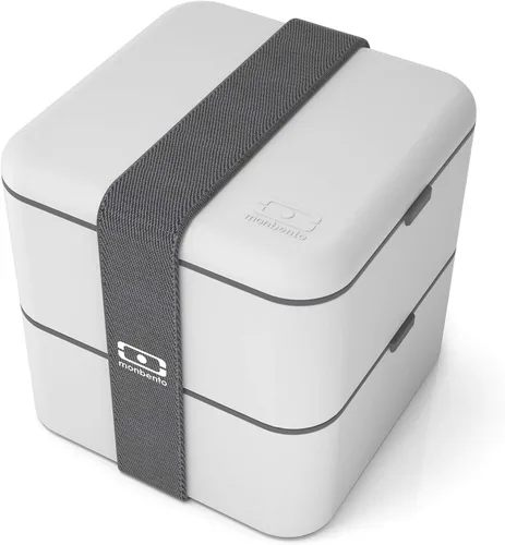 Miniatura 7 de monbento - Caja Bento grande MB Square Blossom con compartimentos - Lonchera a prueba de fugas para el trabajo y la preparación de comidas - Sin BPA