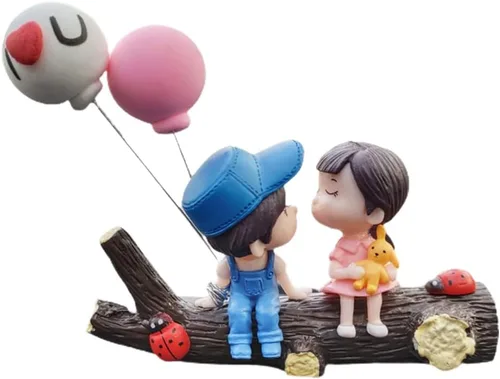 Miniatura 5 de YMIKOOVB34U7FAR-66 - Lindos adornos para el tablero de instrumentos del automóvil, bonita pareja besando a niño y niña, decoración interior del auto
