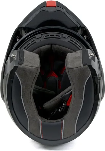 Miniatura 9 de Milwaukee Helmets MPH9812DOT - Casco modular de motocicleta con visera abatible, color negro plano, pequeño