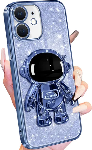 Miniatura 28 de Buleens Funda para iPhone 13 Pro Astronauta, Fundas Transparentes para iPhone 13 Pro con Papel Brillante y Soporte de Astronauta, Mujeres Niñas Rosa