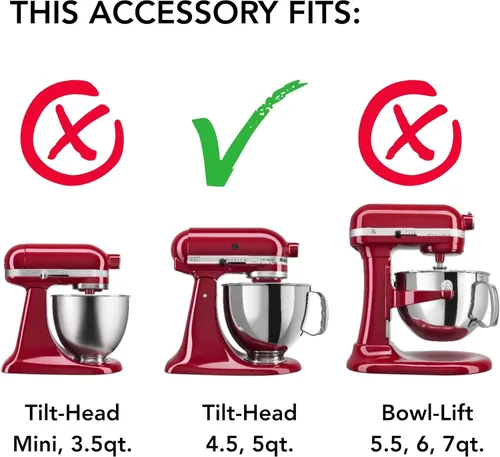 Miniatura 2 de KitchenAid Tazón de Vidrio de 5 Cuartos con Cabeza Inclinable con Marcas de Medición y Tapa - KSM5GB