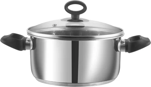 Miniatura 6 de Vinod Juego de utensilios de cocina Trento de acero inoxidable apto para inducción, 3 piezas, cacerola (6.3 in/1,5 litros), 1 cacerola