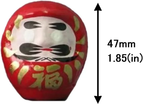 Miniatura 4 de Daruma Fortune Dolls (1.9 in, juego de 10, fabricadas en Japón)
