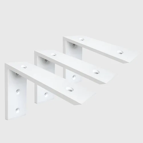 Miniatura 27 de WINKER Soporte de Ménsula para Encimera 1 Paquete Resistente de 3/8" de Grosor Ménsula Oculta en L para Estante 10" x 6" x 2.5" Ménsulas de Metal