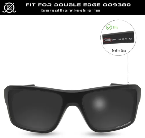 Miniatura 5 de Lentes de repuesto para gafas de sol Oakley Double Edge OO9380 polarizadas - 3 pares