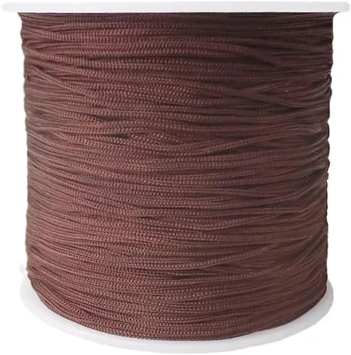Miniatura 26 de Cordón de nailon trenzado de 150 yardas de 0.020 in, cuerda de hilo de nailon trenzado para pulseras de nudos chinos, collares, macramé, joyería