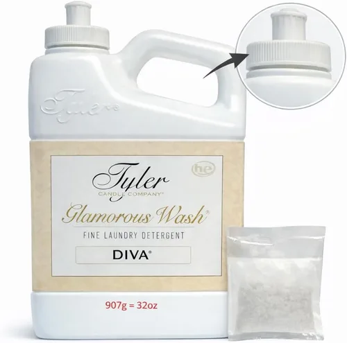 Miniatura 4 de Tyler Glam Wash - Detergente para ropa, Diva, líquido, 32 onzas líquidas, seguro HE Safe/con bolsa de secadora individual, tapa a prueba de derrames