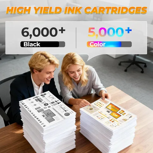 Miniatura 3 de LC406XL - Paquete de 4 cartuchos de tinta (21000 páginas) compatibles con MFC-J4335DW para Brother LC406XL LC406 para MFC-J4335DW, MFC-J4345DW