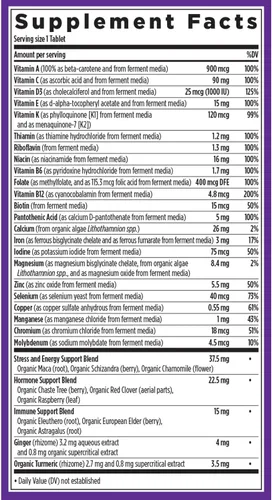 Miniatura 6 de New Chapter Every Woman's, One Daily Multi, Tabletas multivitamínicas, NCH03089, Default, 1, 1