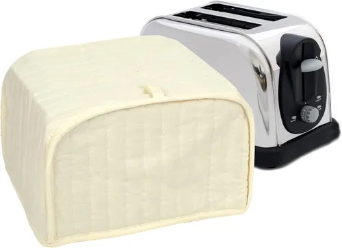 Miniatura 15 de Funda RITZ Premium Universal para tostadora de dos rebanadas, 11.25" x 5.75" x 7", de poliéster y algodón acolchado, protector contra huellas Negro