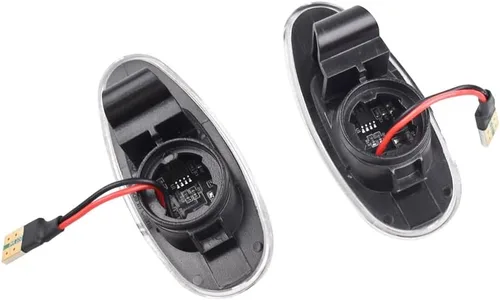 Miniatura 5 de Marcador lateral secuencial dinámico LED MR522027 para Mitsubishi Outlander Lancer Galant Pajero Shogun MK3 Sport K9 2003 2004 2005 2006, Lentes