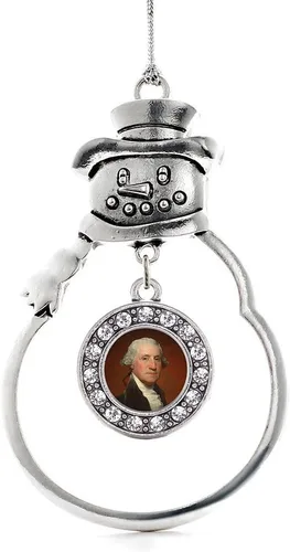 Miniatura 68 de Inspired Silver - Roller Queen - Adorno de Navidad plateado - Adorno circular para árbol de Navidad con circonita cúbica - Decoración colgante