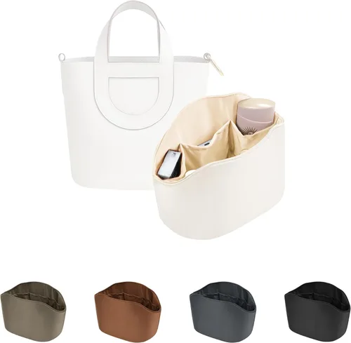Miniatura 12 de Organizador de bolso para bolsa de lujo, tela de satén ligera y suave con bolsillos, ideal para viajes, compras y uso diario, opciones multicolor