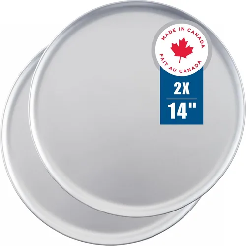 Miniatura 10 de Norjac Sartén para pizza de 12 pulgadas, paquete de 6, bandejas redondas de aluminio, bandeja para hornear para horno, libre de óxido, duradera