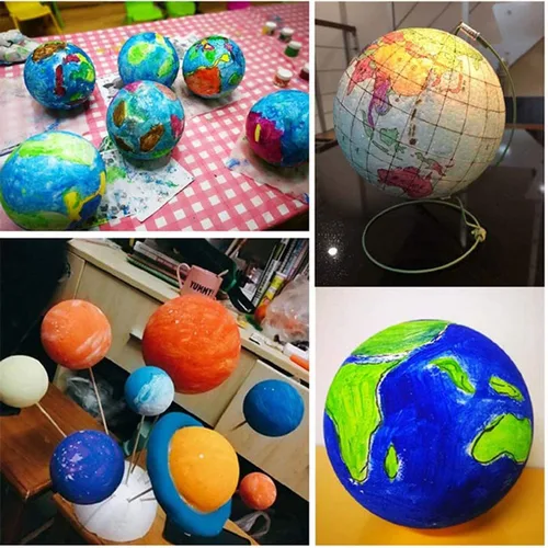 Miniatura 7 de LOMIMOS 24 bolas de espuma de 4 pulgadas, bolas blancas de manualidades para artes y manualidades, proyectos escolares, Navidad, Pascua, decoración