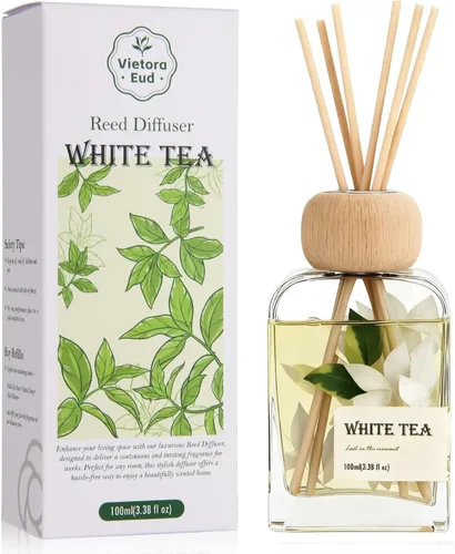 Miniatura 13 de Difusores de varillas para el hogar, aroma de lluvia de bambú 100ml (3.38oz) Aceite natural de larga duración para uso en el hogar, baño, oficina