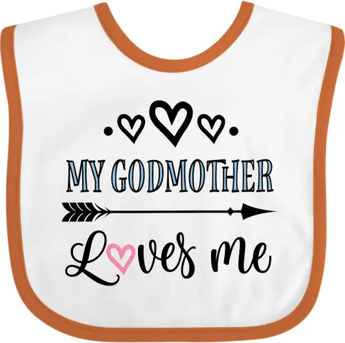 Miniatura 14 de inktastic Babero para bebé My Godmother Loves Me Godchild