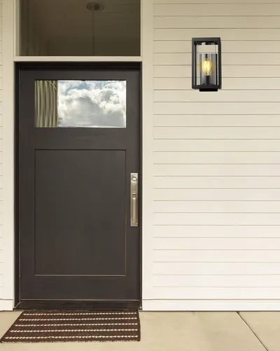 Miniatura 8 de Beionxii Luz de Pared al Aire Libre del Atardecer al Amanecer, Apliques de Pared Exterior Modernos para Porche, Lámpara de Porche, Aluminio Negro 2
