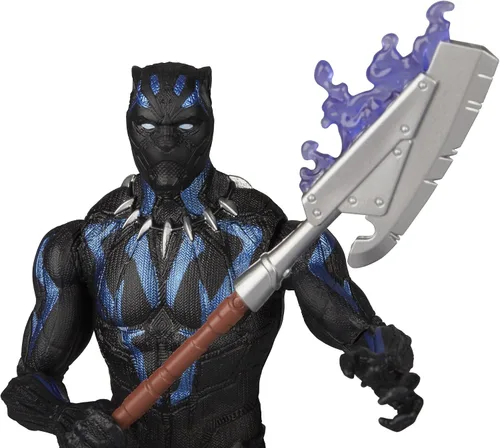 Miniatura 5 de Marvel Black Panther - Traje Vibranium (6 pulgadas), color negro