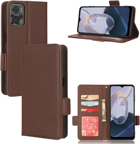 Miniatura 267 de Funda de piel sintética compatible con Motorola Moto E22 4G, funda de piel sintética compatible con Motorola Moto E22i 4G, color negro