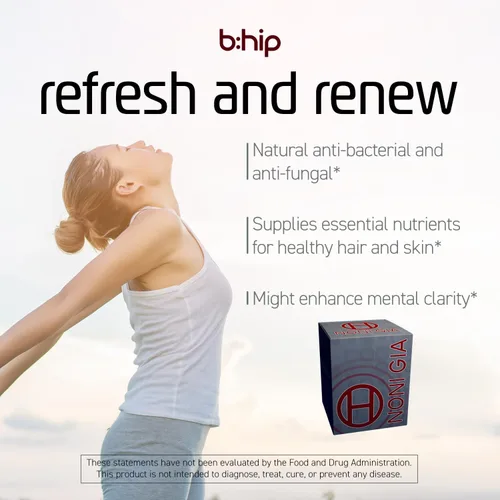 Miniatura 5 de bhip Noni Gia - Apoya el sistema inmunológico, salud cardiovascular saludable, vitaminas y minerales, cafeína, sin gluten y lactosa, 30 porciones