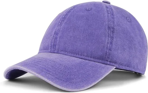 Miniatura 22 de Gorra de béisbol de mezclilla lavada de gran tamaño XXL, gorra deportiva de perfil bajo para cabezas grandes de 23.5 a 25.5 pulgadas, sombrero