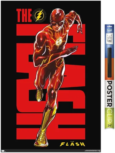 Miniatura 17 de Trends International DC Comics Movie The Flash - Póster de pared de Barry Allen Versión enmarcada de caoba