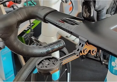 Miniatura 8 de x xotic tech Soporte de ángulo ajustable para computadora compatible con manillar integrado Colnago CC01 V4Rs C68, compatible con Garmin o Wahoo