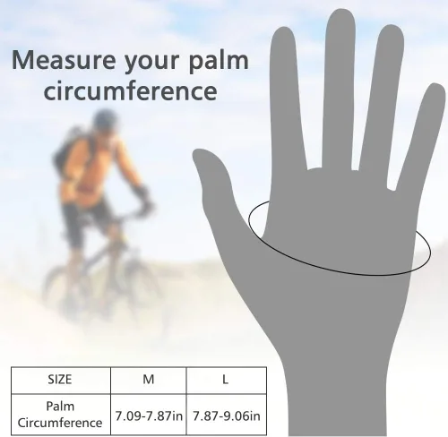 Miniatura 9 de Accmor Guantes de ciclismo para hombres y mujeres, guantes de ciclismo de medio dedo, guantes de bicicleta de carretera MTB, guantes antideslizantes