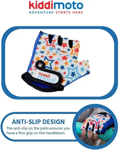 Miniatura 3 de Kiddimoto Guantes de ciclismo para niños Guantes de bicicleta antideslizantes para niños y niñas Guantes de bicicleta de montaña para niños sin