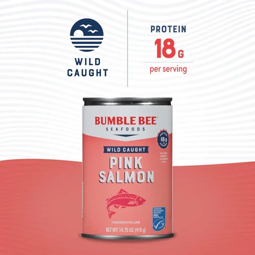 Miniatura 2 de Bumble Bee Prime Atlantic Salmon, lata de 5 onzas - Salmón Premium - 24g de proteína por porción - Sin Gluten y Kosher