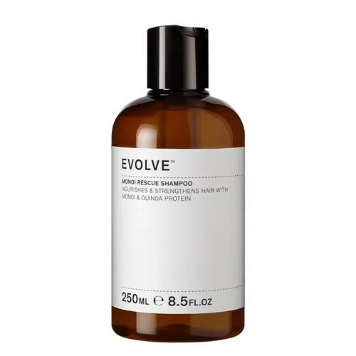 Evolve Organic Beauty - Champú Natural Monoi Rescue | Lote pequeño, belleza vegana limpia (8.5 fl oz | 8.5 fl oz) El embalaje puede variar