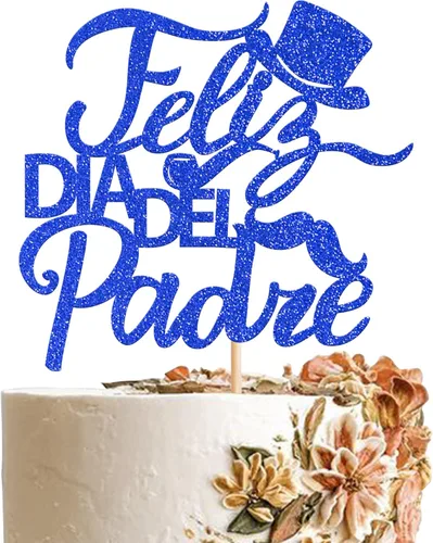 Miniatura 14 de Rsstarxi Paquete de 24 adornos para cupcakes con purpurina negra para el Día del Padre, para el Día del Padre, decoración de tartas, suministros