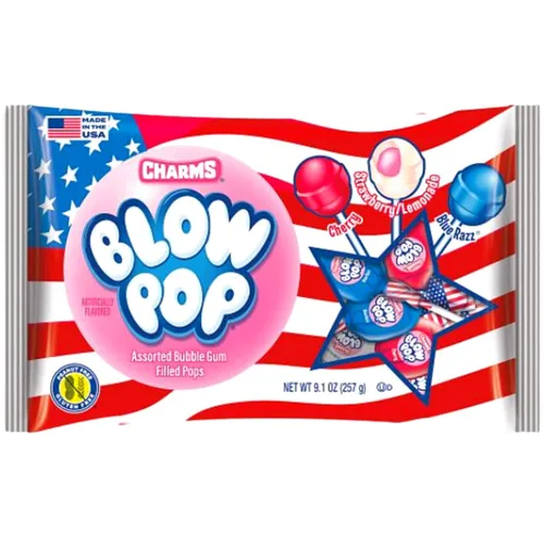 Miniatura 3 de Patriotic USA Charms Blow Pops: bolsa de 14 piezas