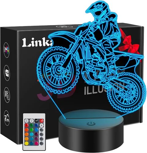 Miniatura 10 de Linkax Regalos de baloncesto para adolescentes, niños y niñas, luz nocturna de ilusión 3D, regalos de Navidad para edades de 8 a 13 años, 5 a 15