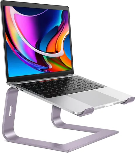 Miniatura 10 de OMOTON - Soporte desmontable de aluminio para laptop en escritorio, compatible con MacBook Air, Pro, Dell, HP, Lenovo y todas las laptops