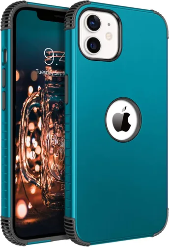 BENTOBEN para iPhone 12 Funda, Funda para Teléfono iPhone 12 Pro, Resistente 2 en 1 Protección Completa Rugosa a Prueba de Golpes Híbrida