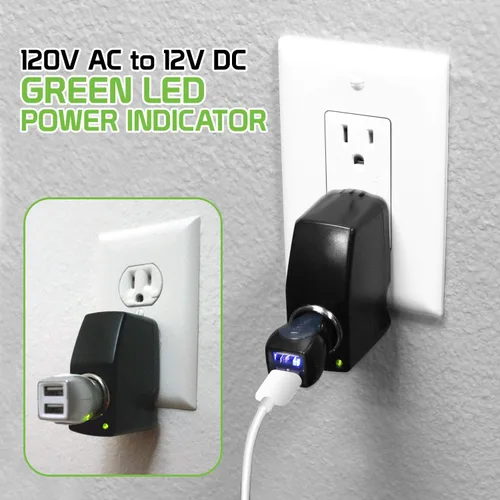 Miniatura 5 de Cellet Convertidor de salida de CA a CC de 12 V. Alimentación CA/CC 110 V - 120 V CA a 12 V CC Convertidor de potencia para encendedor