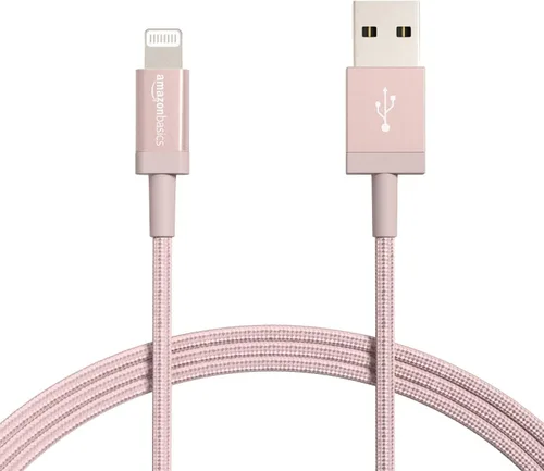 Miniatura 17 de Amazon Basics - Cable cargador USB trenzado de nailon - Cargador para iPhone con certificación MFi Gris-oscuro