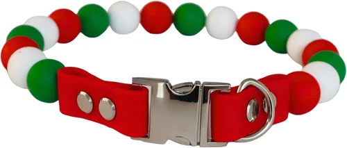 Collar para mascotas para perros pequeños, medianos y grandes, collar de silicona con cuentas hecho a mano, collar de perlas bonitas y brillantes
