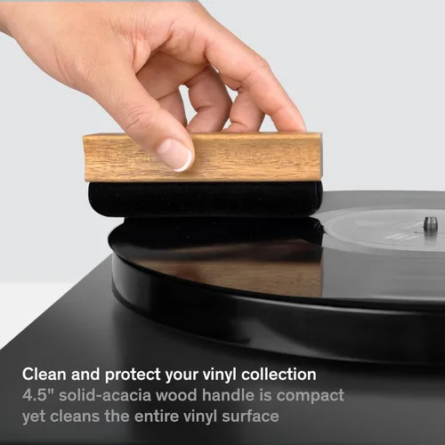 Miniatura 5 de Boundless Audio Cepillo limpiador de discos - Cepillo de vinilo de terciopelo - Accesorios para tocadiscos para limpieza de vinilo