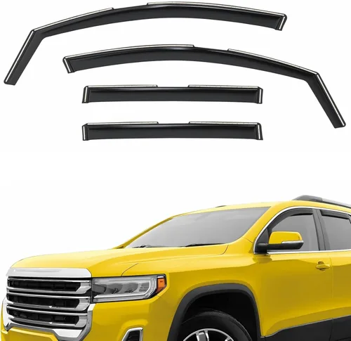 Miniatura 13 de Deflectores de ventana extra duraderos en el canal, protectores de lluvia aptos para Lexus GX 2010-2023, viseras solares, ventilación de viento