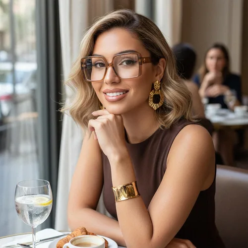 Miniatura 2 de VISOONE Gafas de bloqueo de luz azul TR90 de gran tamaño, accesorios de moda, sin receta para mujeres, Harvard café Malta