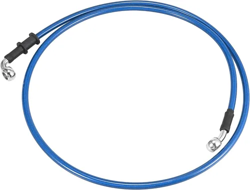Miniatura 45 de Motoforti Universal 40 cm 15.75" Manguera de Aceite para Freno y Embrague de Motocicleta, Tubo de Línea Hidráulica Reforzada, Acero Inoxidable Negro